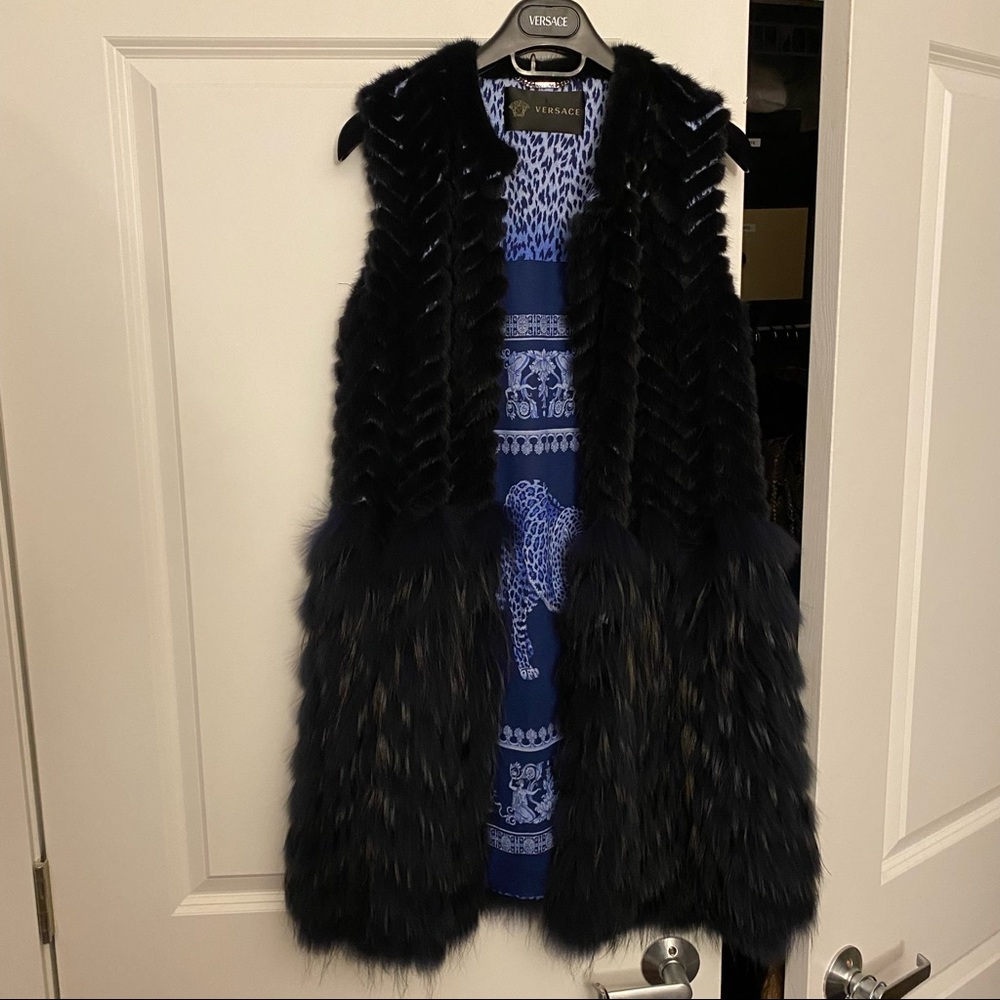 10k Mink and Raccoon Versace Fur Vest